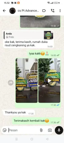 Testimonial Papan Bunga Pernikahan mekarsaluyu