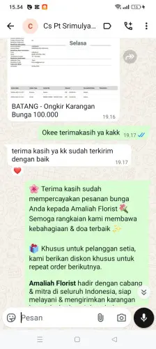 Testimonial Papan Bunga mekarsaluyu