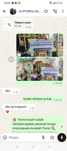 Testimonial Papan Bunga mekarsaluyu