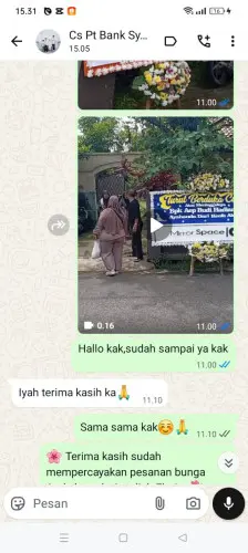 Testimonial Papan Bunga mekarsaluyu