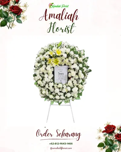 Krans Bunga Duka Cita mekarsaluyu